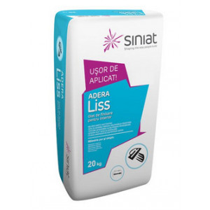 Glet de finisaj pentru interior Adera liss Siniat 20kg