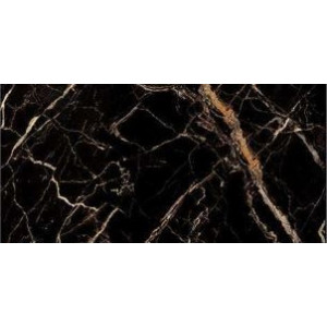 Gresie CLONIC BLACK tip marmura, rectificata, interior, negru lucios 60x120cm India - Img 4