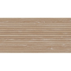Gresie Echo Lamello beige STR baie/bucatarie, aspect riflat 59,8 x 119,8 cm, Tubadzin