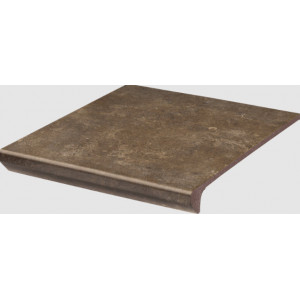 Gresie treapta cu buza ILARIO BROWN 30X33cm Paradyz