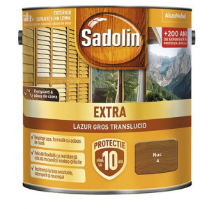 Lazura pentru lemn Sadolin extra nuc 5 L