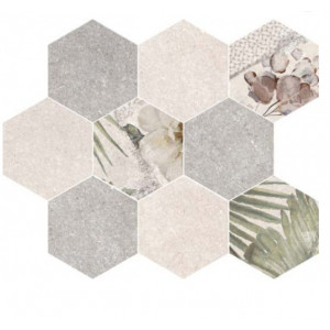 Mozaic EPOCA HEXAGON GREY 3183 30x30cm - Img 3