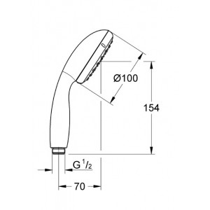 Para dus NEW TEMPESTA 100 27852001 Grohe - Img 2