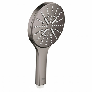 Para dus Rainshower SmartActive Round 26574A00, grafit lucios, 3 functii, sistem anticalcar Grohe - Img 1