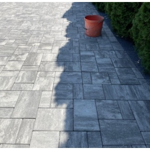 Pavaj Beton City Trio Combi 6cm grafit nuantat Elpreco