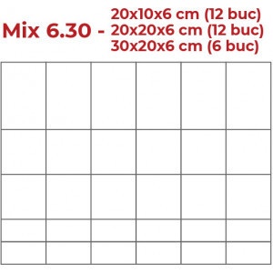 Pavaj Petra Maya brun antic MIX 6.30 6cm - Img 2