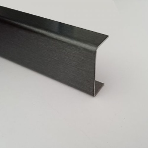 Profil U negru periat decorativ UPI 200.135 2.44ML/BUC