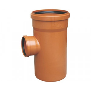 Ramificatie redusa canal PVC 200-110-87 canalizare exterioara culoare orange