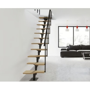 Scara mini modulara neagra Atlanta Dolle