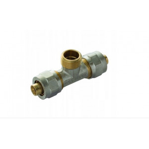 Teu strangere pentru teava multistrat D20mm x 1/2" - 20mm filet exterior