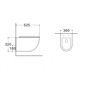 Vas WC suspendat rimless cu capac soft close, Eternity, Anahita - Img 5