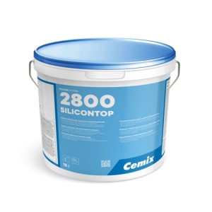 Vopsea lavabila de exterior cu silicon 4.5l/gal Cemix 2800 Silicontop