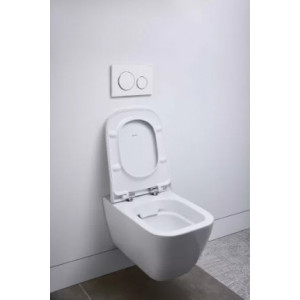 WC suspendat rimfree cu capac soft-close subtire Smyle Square 500.683.00.2 - Img 3