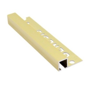 Bagheta patrata din aluminiu 12mm alamiu lucios TDP120.86 lungime 2.5m