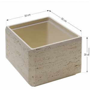 Boltar TRAVERSTONE BLOCK smoke 30*30 cm