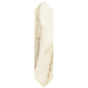Brau Warm Wind Gold Hexalong 6.5X29.8, interior, baie-bucatarie, rectificat, bej tip marmura lucios, Paradyz