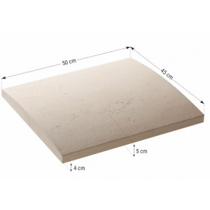 Capac interval gard - Royal smoke 50x45x5 cm - Img 2