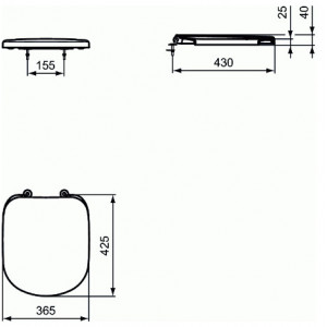 Capac WC TEMPO soft-close T679301 - Img 3