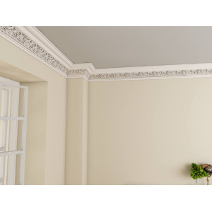 Cornisa de interior poliuretan BC36 dimensiuni 150x160x2000mm - Img 2