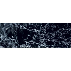 Decor SOPHISTICATED BLACK 32.8x89.8cm, interior, baie-bucatarie, rectificat, negru tip marmura lucios, Tubadzin