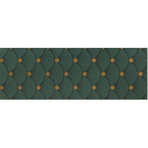 Decor SOPHISTICATED GREEN 32.8x89.8cm, interior, baie-bucatarie, rectificat, verde-auriu lucios, Tubadzin
