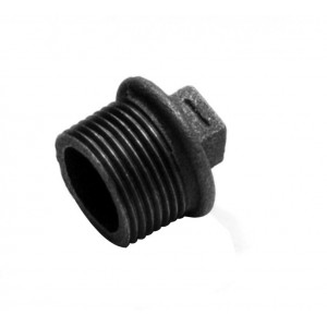Dop negru 1" filet exterior