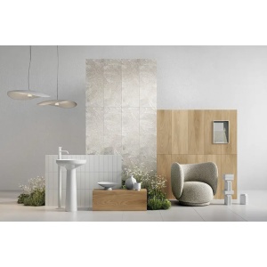 Faianta PURE WOOD BEIGE, baie/bucatarie, interior, bej, tip lemn 32.8x89.8cm - Img 3