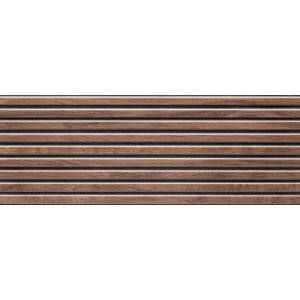 Faianta VENTURA WOOD STR, baie/bucatarie, interior, maro, tip lemn riflaj 32.8X89.8cm