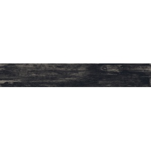Gresie Holiday Wood black STR 19x119.8cm, interior-exterior, tip lemn, rectificat, negru, Tubadzin