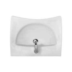 Lavoar suspendat Etiuda, destinat persoanelor cu dizabilitati 65 cm, alb Cersanit - Img 2