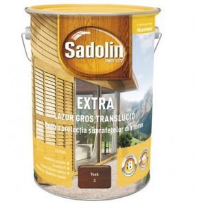 Lazura pentru lemn Sadolin extra teak 5 L
