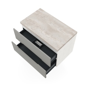 Mobilier baie cu blat Gri 80x46.5x113cm Iris Savini Due - Img 3