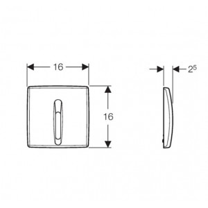 Pachet DUOFIX BASIC crom pentru pisoar cu spalare actionata electronic cu infrarosu 111.695.46.5 - Img 3