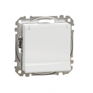 Priza Sedna Design 2P+E cu obturatoare si capac SDD3111023 Schneider - Img 3