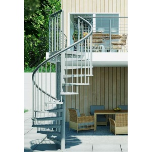 Scara de exterior in spirala diametru 125cm - 14 trepte Toronto Dolle