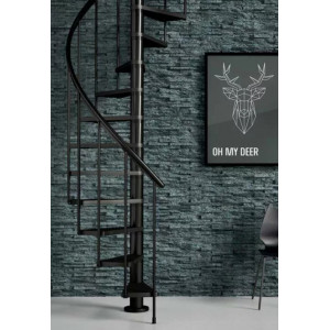 Scara de interior in spirala antracit 120cm Calgary Dolle