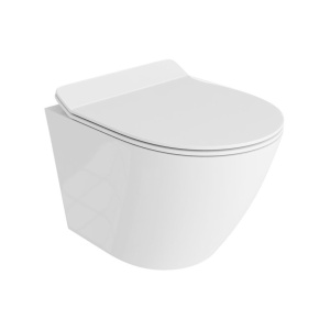 Set vas wc suspendat si capac soft-close vortex alb Sofi, Lavita