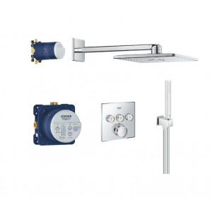 Sistem dus GROHTHEM SMARTCONTROL RAINSHOWER 310 SmartActive CUBE thermostatic incastrat 34706000 Grohe - Img 2