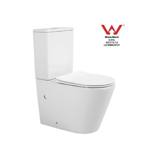 Vas WC rimless cu rezervor si capac soft close, alb, Beauty, Anahita - Img 3