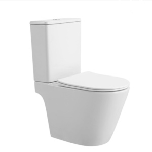 Vas WC stativ Beauty Anahita, alb, Tornado, evacuare orizontala, 63 x 38,5 x 81,5 cm, rezervor si capac WC soft close incluse