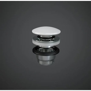 Ventil cu click-clack pentru lavoar ALB LUCIOS FEELING - Img 1