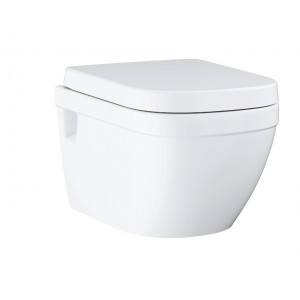 WC suspendat rimless cu capac soft-close Euro Ceramic Basic 39703000 - Img 1