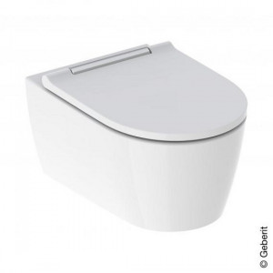 WC suspendat rimless cu capac soft-close subtire One 500.202.01.1 - Img 1