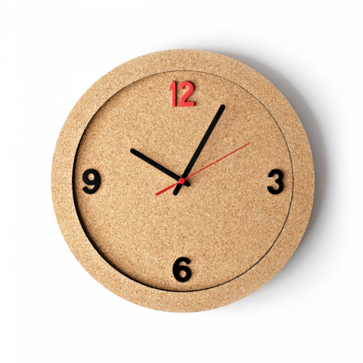 Ceas de perete din pluta ECO-CORK 30 cm