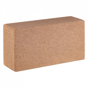 Τούβλο γιόγκα EcoCMK, φυσικός φελλός, 22,5x12x7,5cm - Img 1