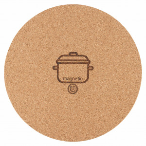 Hot Pad EcoCMK Magnetic Large, natural cork, round Ø25cm - Img 2
