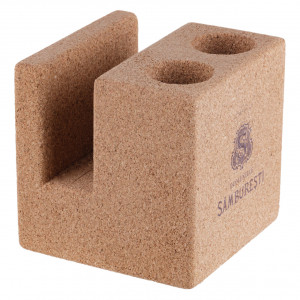 Napkin & salt pepper cork holder EcoCMK, salt and pepper, cubic - Img 2