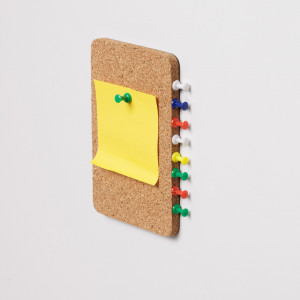 Postcard cork magnetic bulletin board EcoCMK, push pins, 15x10cm, set of 3 pieces - Img 3