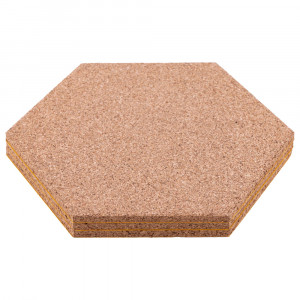 Cork hexagon Wall Tiles EcoCMK , self-adhesive, 21x18cm/7mm - Img 5