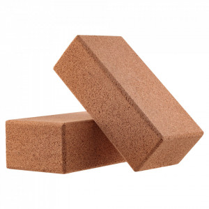 Cork Yoga Block EcoCMK, natural cork, 22.5x12x7.5cm, set 2 pieces - Img 1
